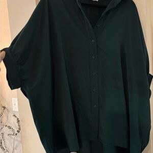 Black Button-Up Blouse